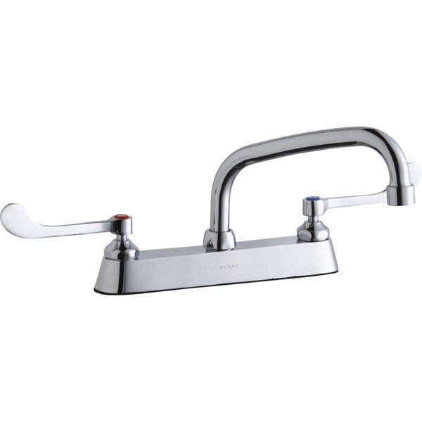 Elkay Elkay Deck Mnt Conceal Ws, At 8In Spt, 1Pc Wrist Bld Hndl, 6In Chrome LK810AT08T6 - main